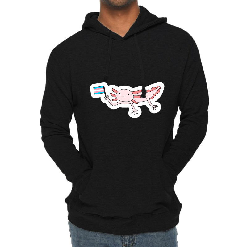 Axolotl Trans Pride Lightweight Hoodie by Min03 | Artistshot