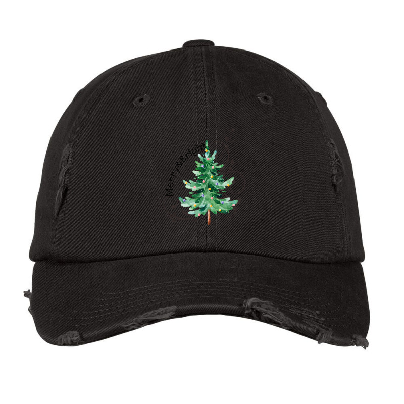 Christmas Tree Merry And Bright Womens Christmas Tee Women Vintage Cap | Artistshot