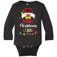 Future Christmas Squad Santa Hat Nurse Matching Long Sleeve Baby Bodysuit | Artistshot