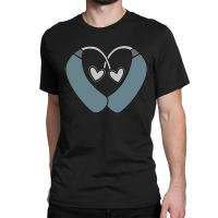 Blue Gray Hearing Aid Heart Classic T-shirt | Artistshot