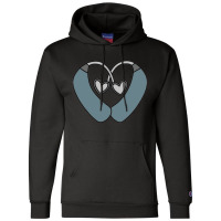 Blue Gray Hearing Aid Heart Champion Hoodie | Artistshot