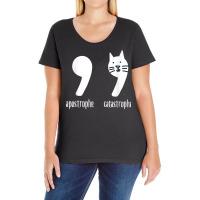 Apostrophe Catastrophe   Funny Punctuation T Shirt Ladies Curvy T-shirt | Artistshot