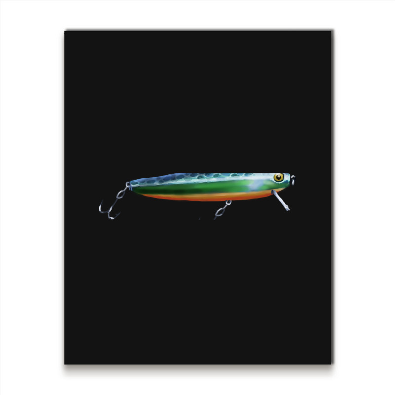 Fishing Lure Metal Print Vertical | Artistshot