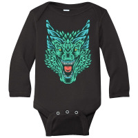 Ancient Green Dragon Long Sleeve Baby Bodysuit | Artistshot