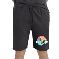 Narwhal Cute Whale With Monkey Ocean Unicorn Vintage Short | Artistshot