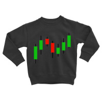 Candlestick Stock Market Graph Toddler Sweatshirt | Artistshot