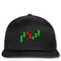 Candlestick Stock Market Graph Printed Hat | Artistshot