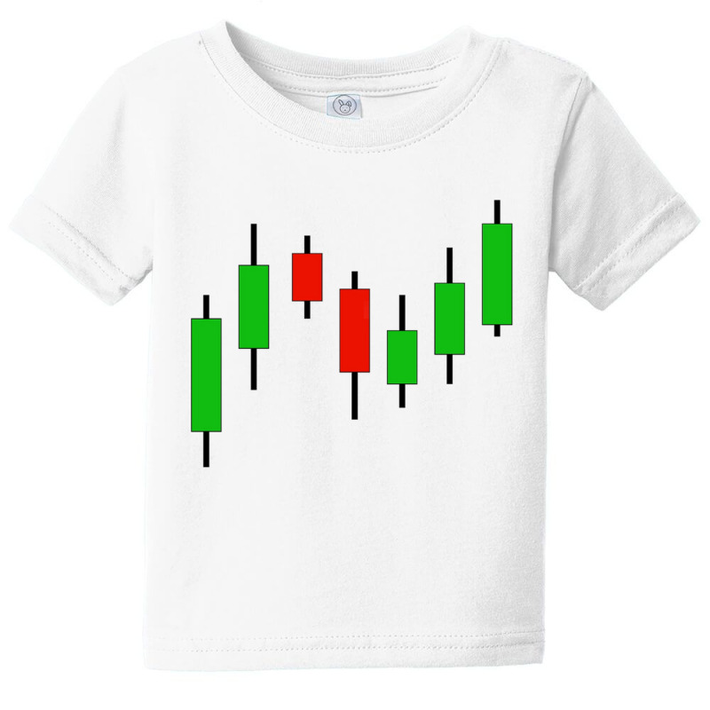 Candlestick Stock Market Graph Baby Tee by cm-arts | Artistshot