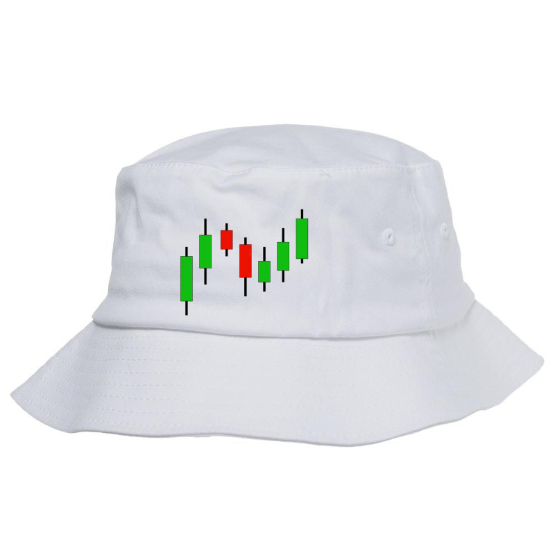 Candlestick Stock Market Graph Bucket Hat by cm-arts | Artistshot