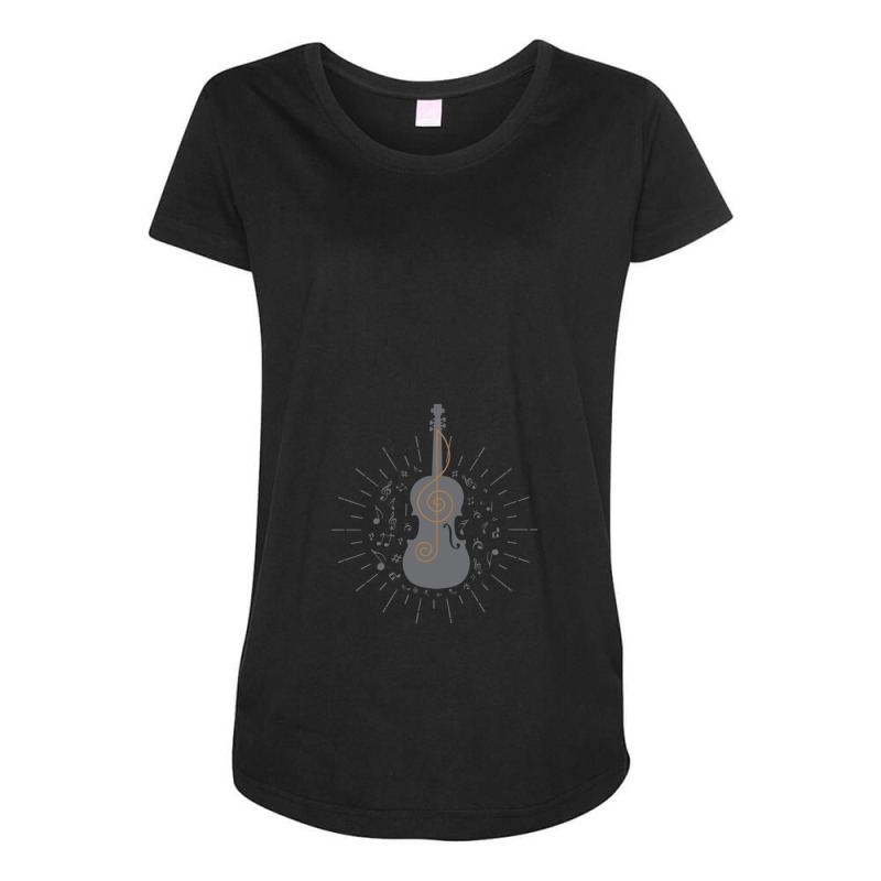 Cello Musical Instrument Classical Maternity Scoop Neck T-shirt by CrystalDeaton | Artistshot