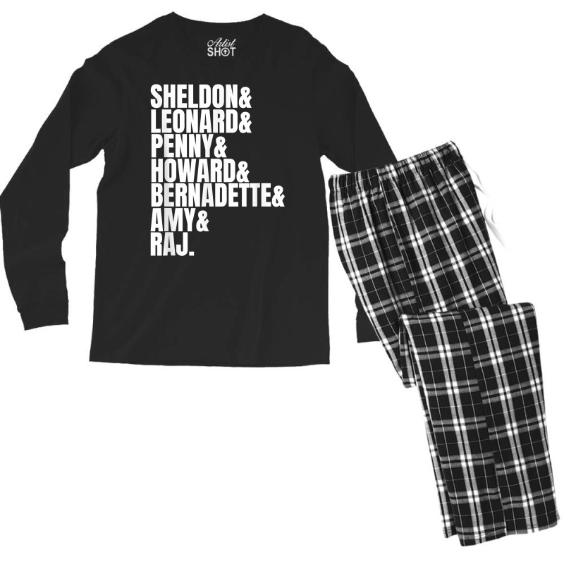 Best Friends Sheldon Leonard Penny Howard Raj Tv Fan Gift T Shirt Men's Long Sleeve Pajama Set | Artistshot