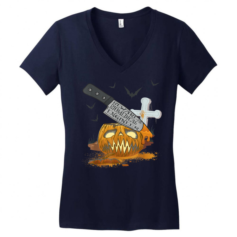 Biomedical Engineer Funny Halloween Party T Shirt Women's V-Neck T-Shirt by cm-arts | Artistshot