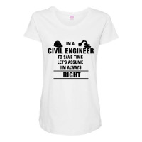 Civil Engineer Maternity Scoop Neck T-shirt | Artistshot