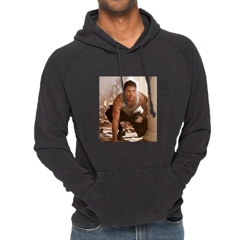 Channing Tatum Scene Vintage Hoodie by CrystalDeaton | Artistshot