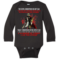 Knight Templar I Am A Child Of God A Warrior Of Christian T Shirt Long Sleeve Baby Bodysuit | Artistshot