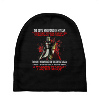 Knight Templar I Am A Child Of God A Warrior Of Christian T Shirt Baby Beanies | Artistshot