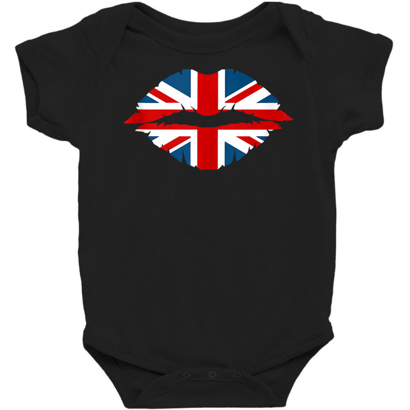 Union Jack British Flag Lips British Isles Great Britain Tank Top Baby Bodysuit | Artistshot