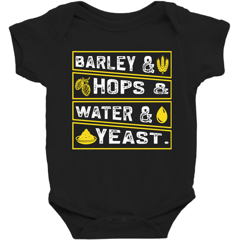 Barley & Hops & Water & Yeast Baby Bodysuit | Artistshot