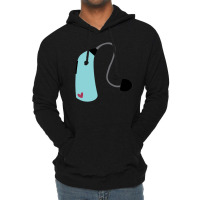 Cute Blue Hearing Aid Lightweight Hoodie | Artistshot