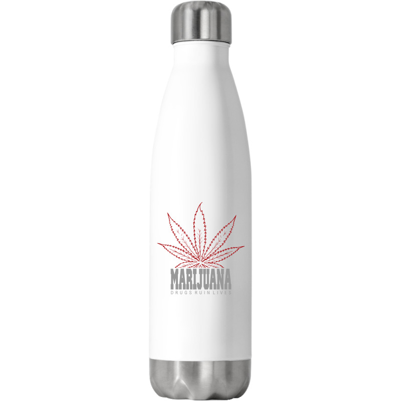 Drugs Ruin Lives Stainless Steel Water Bottle | Artistshot