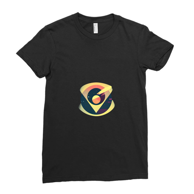 Comet Salute Ladies Fitted T-Shirt by CharlesWeber | Artistshot