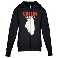 Catlin Illinois Usa State America Travel Illinoisan T Shirt Youth Zipper Hoodie | Artistshot