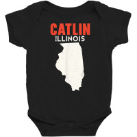 Catlin Illinois Usa State America Travel Illinoisan T Shirt Baby Bodysuit | Artistshot