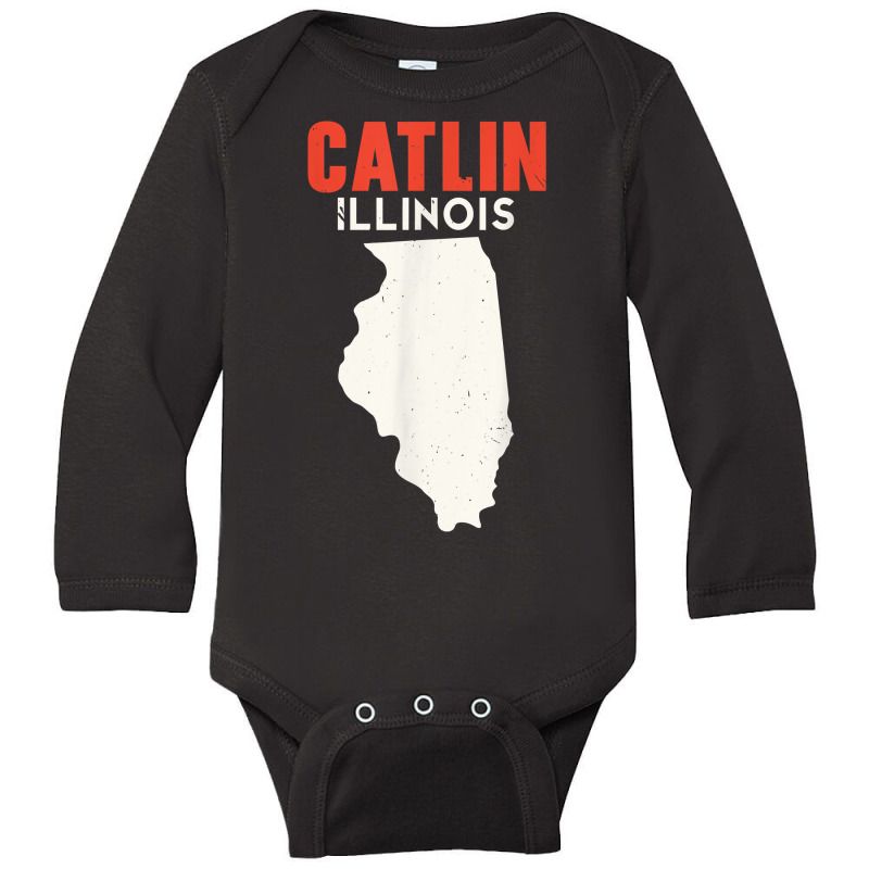 Catlin Illinois Usa State America Travel Illinoisan T Shirt Long Sleeve Baby Bodysuit by v8dycanel | Artistshot