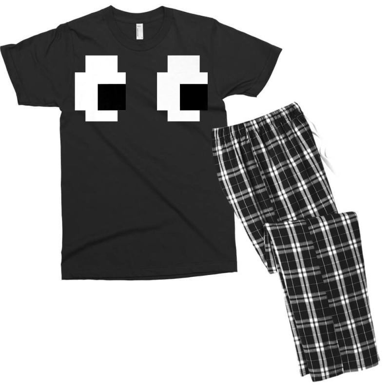 Retro Arcade Game Ghost 80s 8 Bit Halloween Group Costume Premium T Sh Men's T-shirt Pajama Set by cm-arts | Artistshot