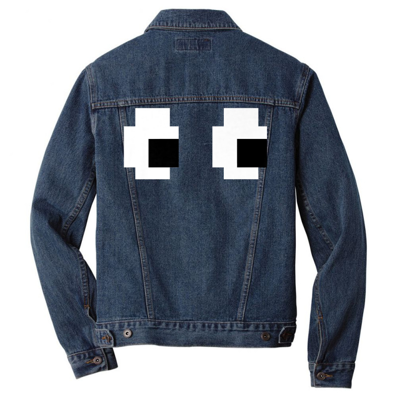 Retro Arcade Game Ghost 80s 8 Bit Halloween Group Costume Premium T Sh Men Denim Jacket by cm-arts | Artistshot