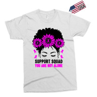 Awareness Support Squad Messy Bun Pink Warrior Exclusive T-shirt | Artistshot