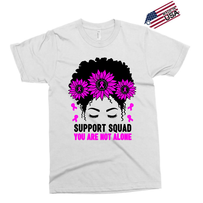 Awareness Support Squad Messy Bun Pink Warrior Exclusive T-shirt | Artistshot