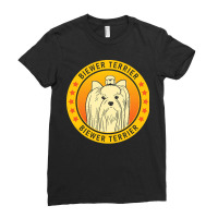 Biewer Terrier Biewer Terrier Dog Portrait Ladies Fitted T-shirt | Artistshot