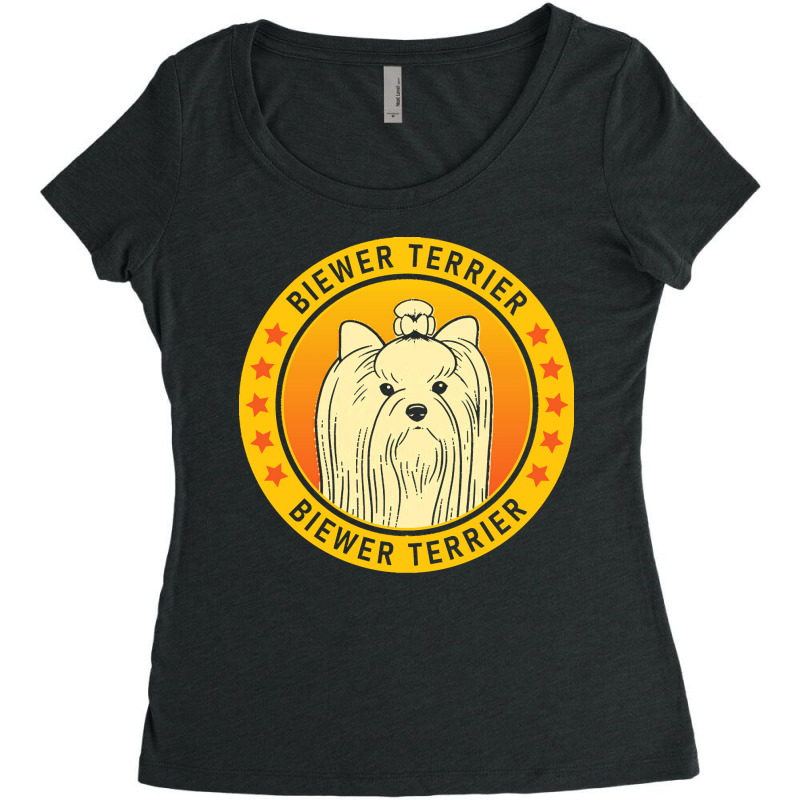 Biewer Terrier Biewer Terrier Dog Portrait Women's Triblend Scoop T-shirt by netheriteshepherd | Artistshot