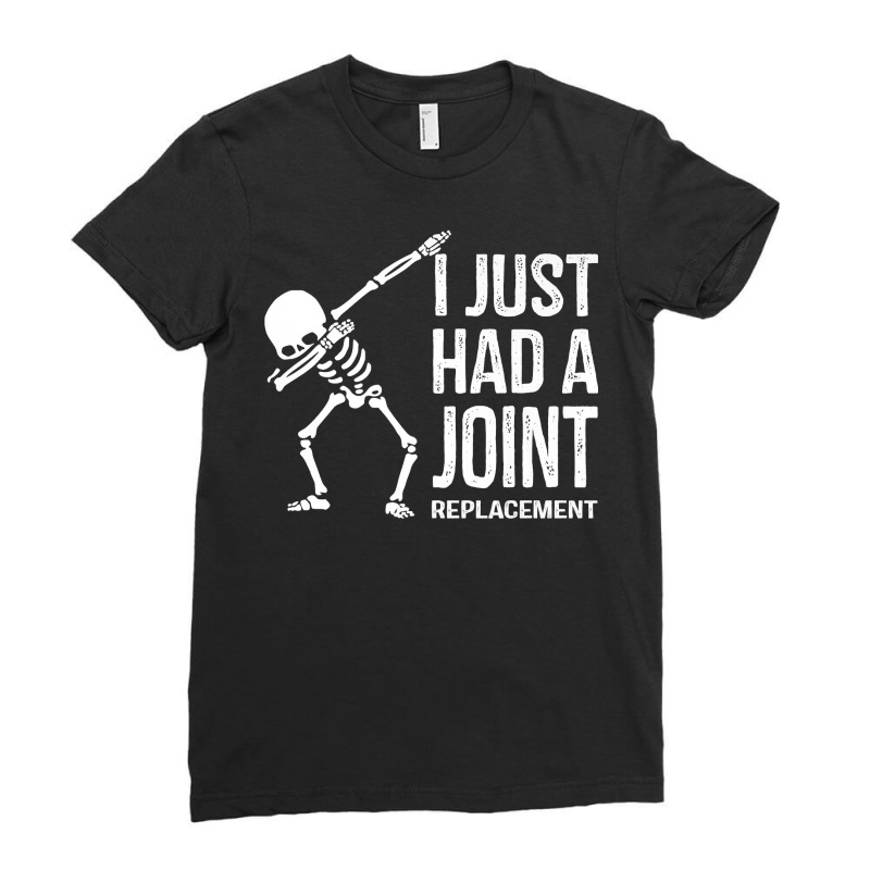 Dabbing Skeleton Gift Vintage I Just Had A Joint Replacement Premium T Ladies Fitted T-Shirt by cluniepfa | Artistshot