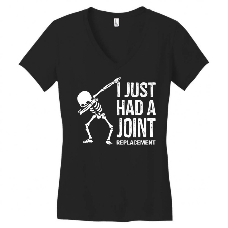 Dabbing Skeleton Gift Vintage I Just Had A Joint Replacement Premium T Women's V-Neck T-Shirt by cluniepfa | Artistshot