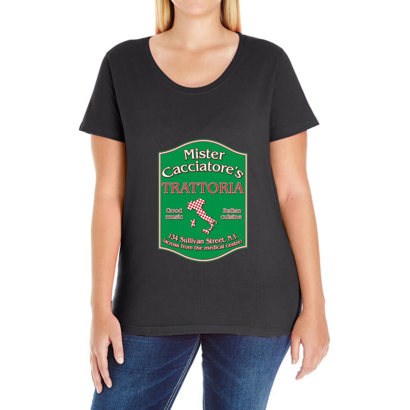 Mister Cacciatore's Ladies Curvy T-Shirt by RebekahShinn | Artistshot