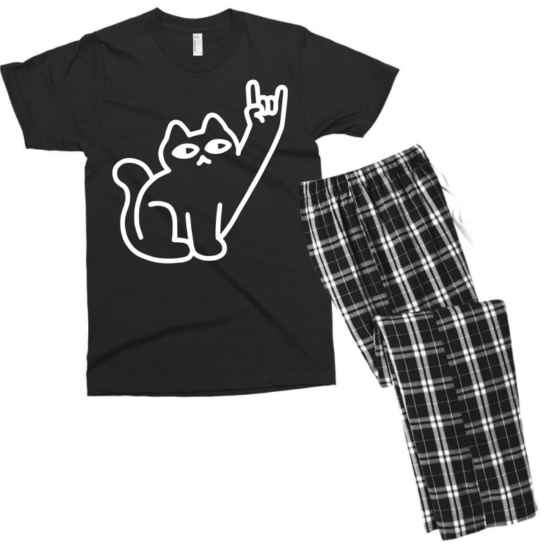 Cats Like Metal Men's T-shirt Pajama Set | Artistshot