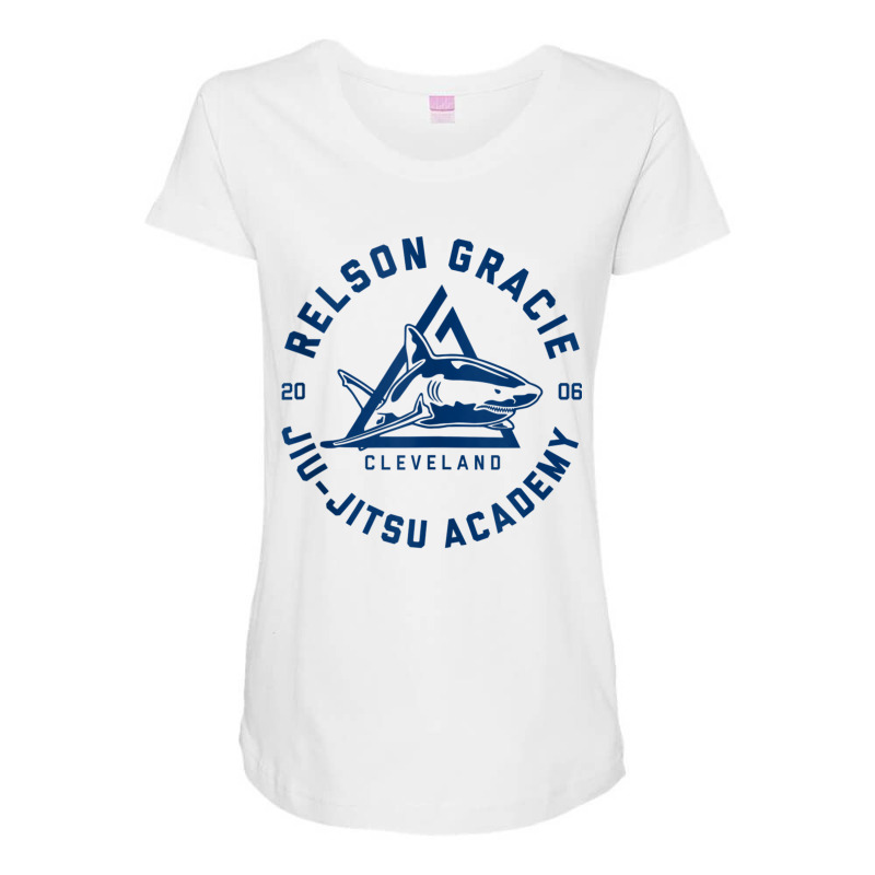 Relson Gracie Jiu Jitsu Cleveland Tank Top Maternity Scoop Neck T-shirt by cm-arts | Artistshot