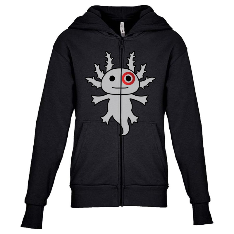 Bullseye Team Member Axolotl Funny Youth Zipper Hoodie by Min03 | Artistshot