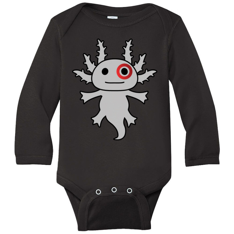 Bullseye Team Member Axolotl Funny Long Sleeve Baby Bodysuit by Min03 | Artistshot