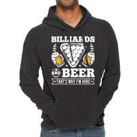 Billiards Gifts Billiards Beer Pool Player Mens Billiard Vintage Hoodie | Artistshot