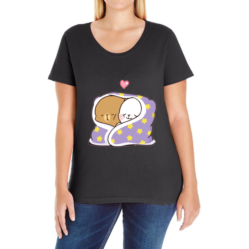 Cute Milk Mocha Bears Ladies Curvy T-Shirt by cm-arts | Artistshot