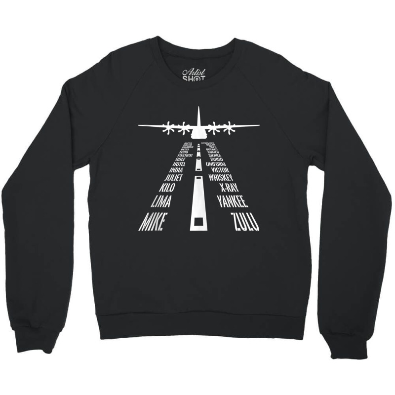 C 130 Hercules Pilot Phonetic Alphabet Runway Flying C130 Tank Top Crewneck Sweatshirt | Artistshot