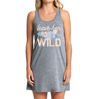 Leave Her Wild Flowers Gardener Botanical Gardener Florist Raglan Base Tank Dress | Artistshot