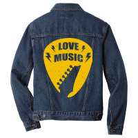 Love Music Men Denim Jacket | Artistshot