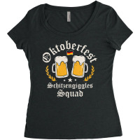 Womens Oktoberfest Party Novelty Bavarian Drinking Squad Design V Neck Women's Triblend Scoop T-shirt | Artistshot