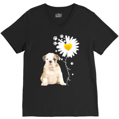 Bulldog T Shirti Love Bulldog. T Shirt V-neck Tee Designed By Clotilde