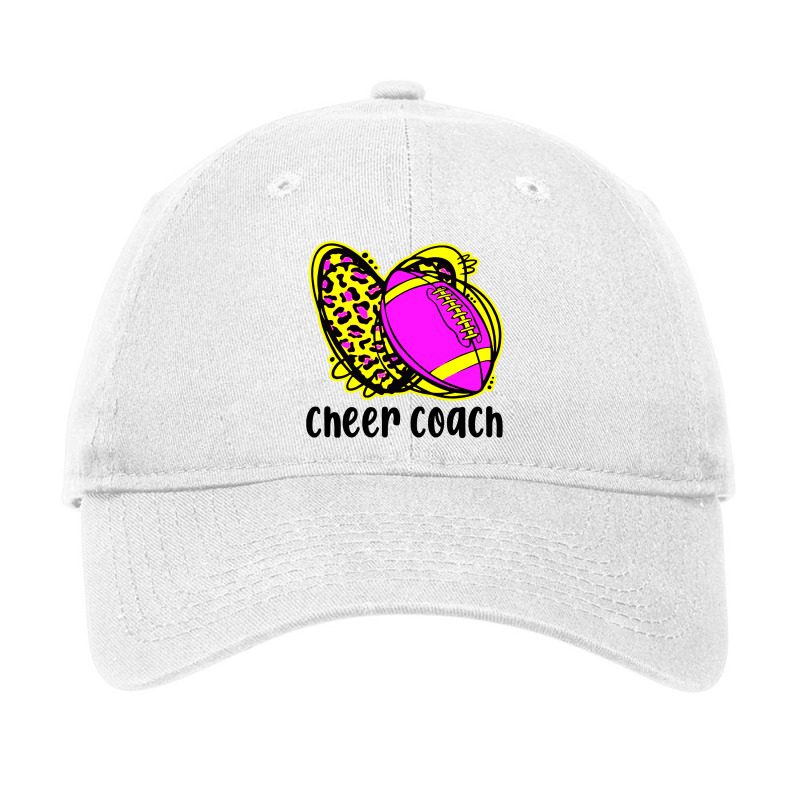 Cheer Coach Leopard Cheerleading Football Mom Adjustable Cap | Artistshot