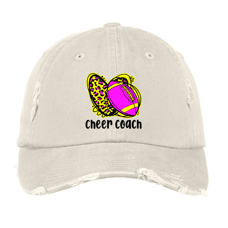 Cheer Coach Leopard Cheerleading Football Mom Vintage Cap | Artistshot